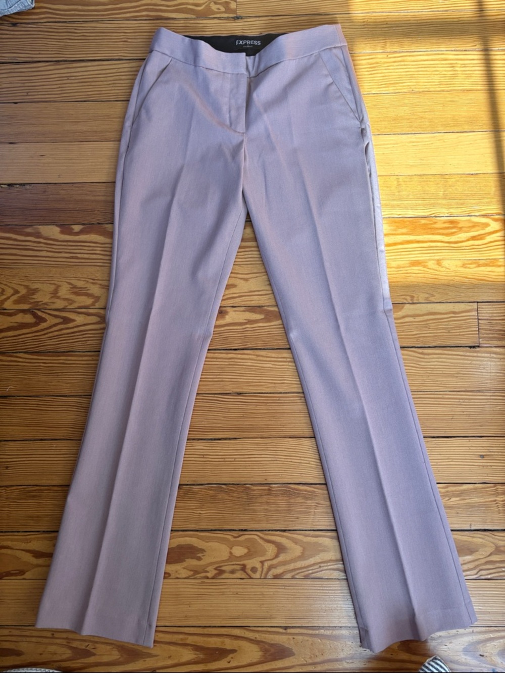 Express Columnist Light Rose Straight Dress Pants